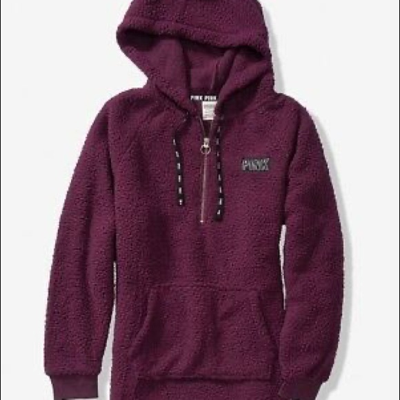 PINK Victoria's Secret Jackets & Blazers - Victoria’s Secret PINK Sherpa Hoodie